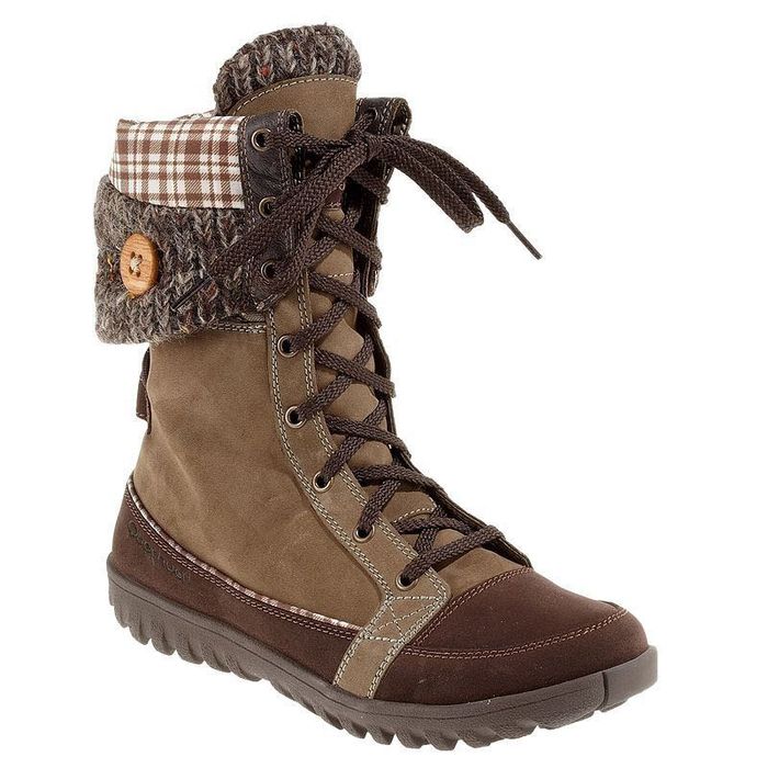 Боти ботуши естествена кожа Zara и Quechua апрески 36 н. Гуменки