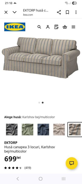 Canapea ikea impecabila