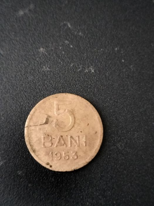 Moneda RPR 5 bani 1953.