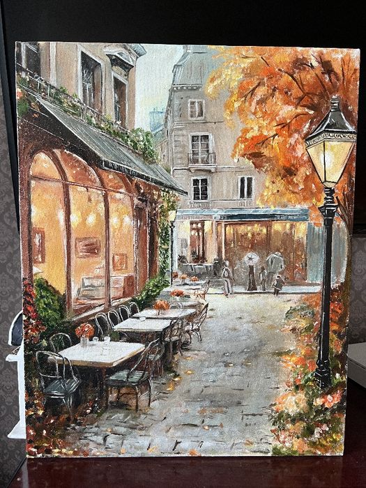 Картина ,,осень в городе,,