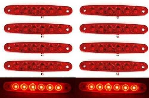 Лед LED габарити за камион с 6 SMD диода  3 ЦВЯТА 12-24V