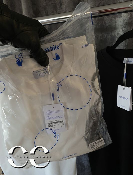 Tricou OFF-White • Calitate TOP •  Blurred Mary Skate S/S • Cod QR