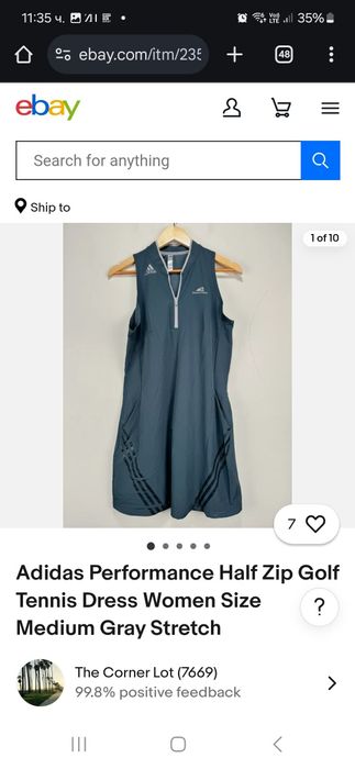 НОВА тенис рокля ADIDAS, M размер, с етикет