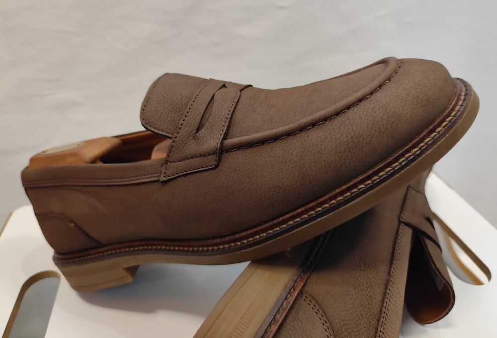Pantofi loafer 43 43.5 44 de lux Hackett London piele naturala nappa