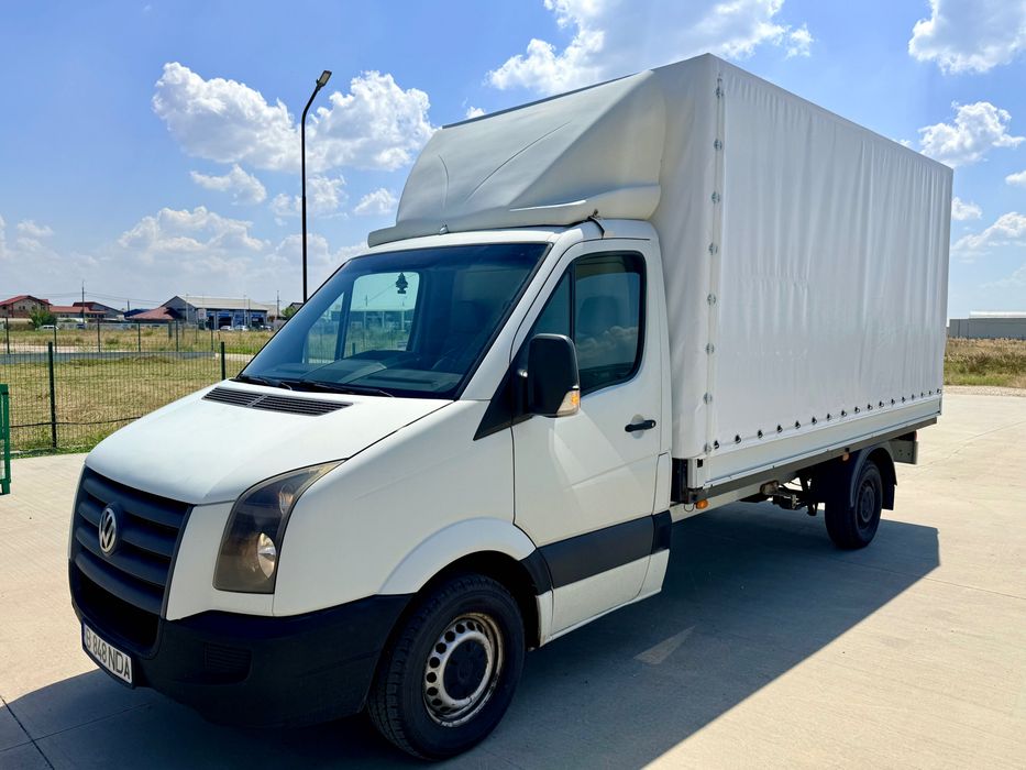 VW Crafter TDI 2009 – Autoutilitară cu prelată NOUĂ | Gata de drum, anvelope NOI !