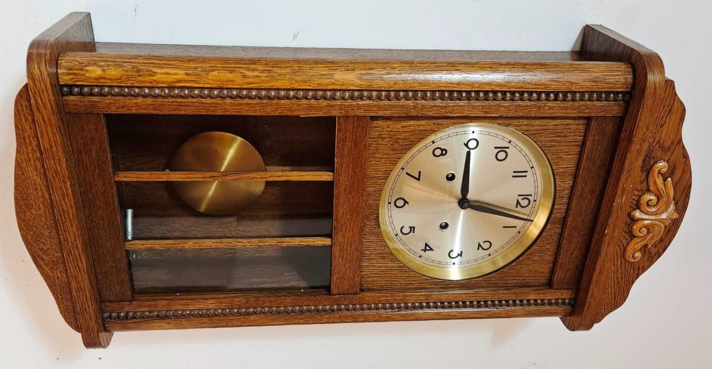 Ceas de perete cu pendul Hermle anii 80