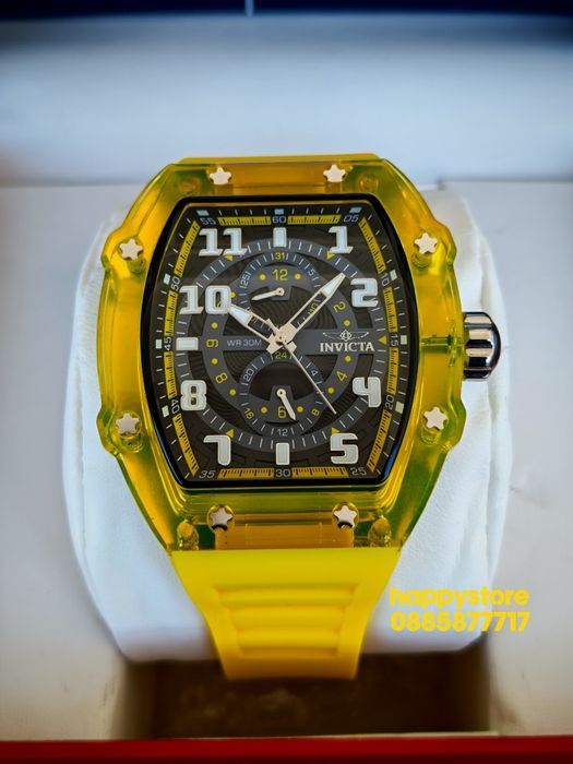 INVICTA Cyclone Yellow 49 mm, Инвикта нов ръчен часовник