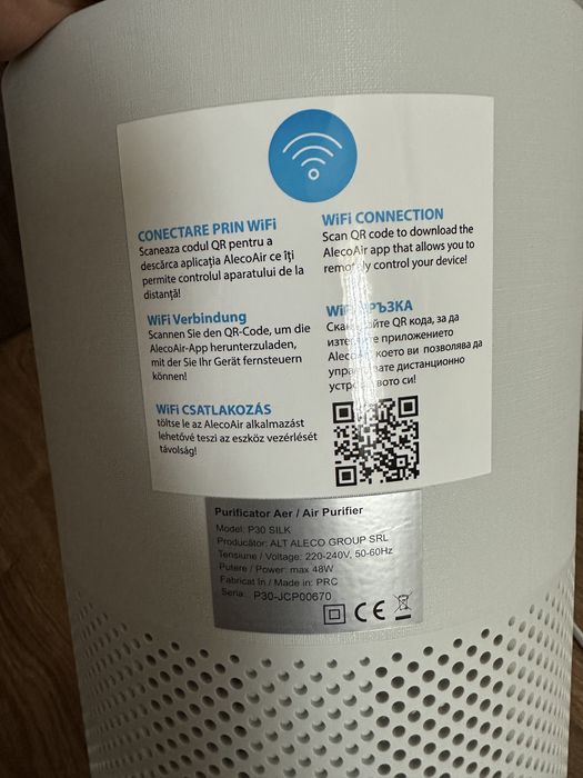 Vand purificator AlecoAir P30 Silk