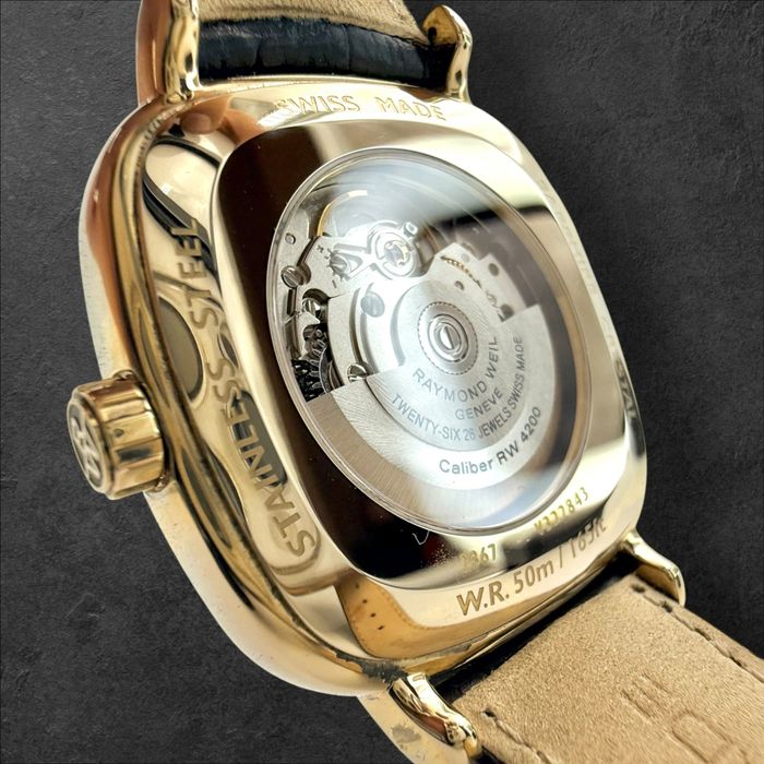 Raymond Weil Maestro Automatic RW4200 Gold Tone мъжки дрес часовник