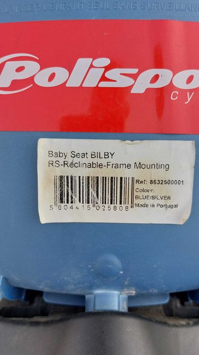 Scaun de bicicleta pt copii. Montare pe spate