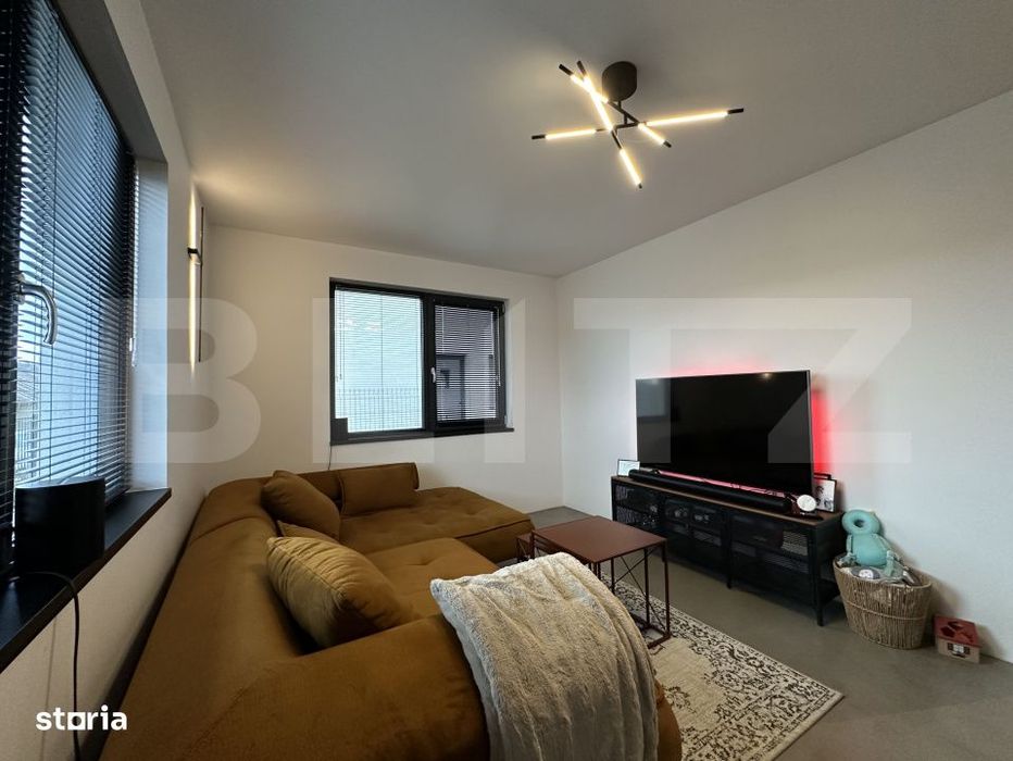 Casa moderna stil industrial, 120 mp utili, zona intrare Baciu - Cluj