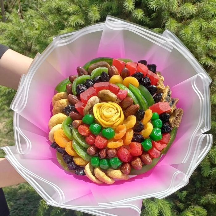 Букет из сухофруктов.подарок.полезные подарки