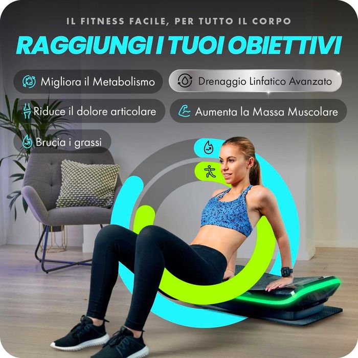 Platformă vibratoare Bluefin® 4D pentru slăbire