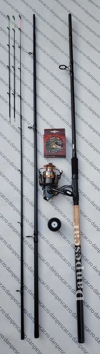 SET FEEDER Lanseta DEXTER 3,60m 210gr + Mulineta EFB4000 6 rulmenti si 150m fir