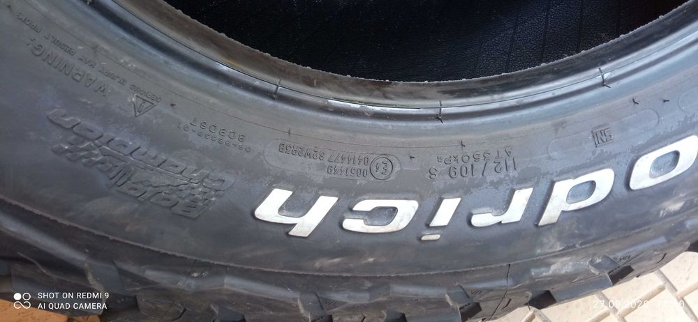 BF Goodrich KO 3  265/70/17 Dot 2/26 нови