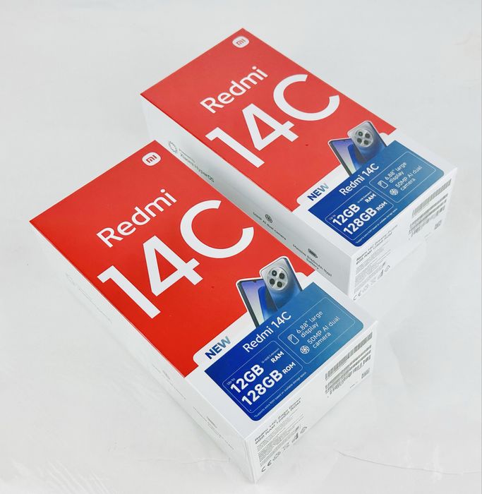 НОВ! Xiaomi Redmi 14C 128GB 6RAM Black / Blue / Green / Purple