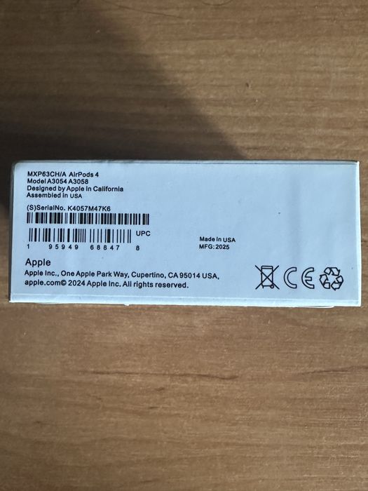 Apple Airpods 4 оригинальные , новые