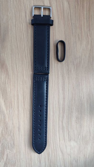 Curea ceas din piele neagra, 22mm, noua