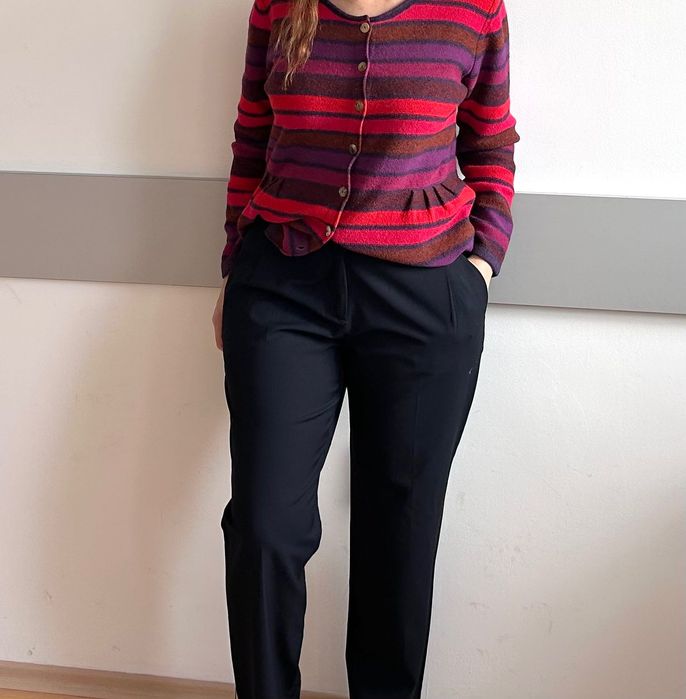 Weekend Maxmara елегантен панталон и вълнена цветна жилетка Mansted