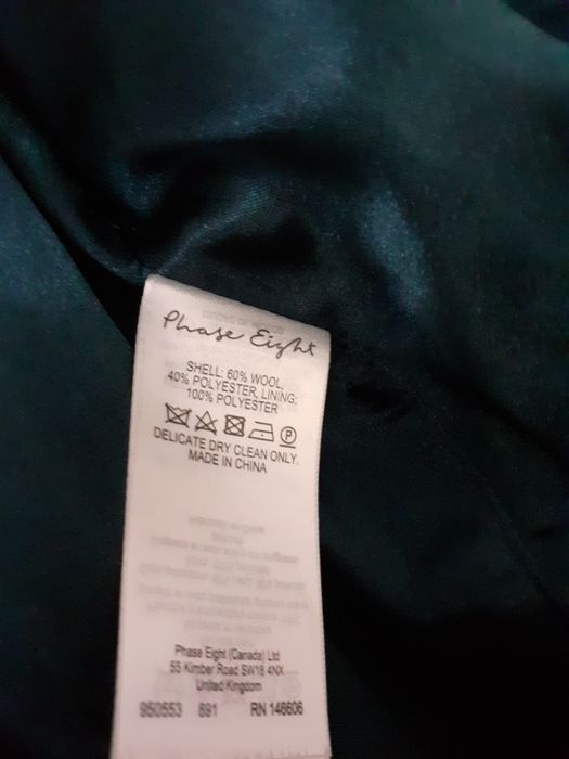 Дамско палто петролено