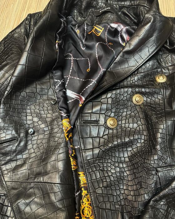 Sacou din piele de vitel / gama de lux BALMAIN