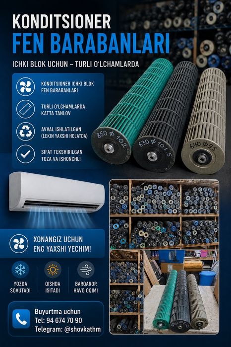 Вентилятор Белка, Konditsioner Feni Ventilatori