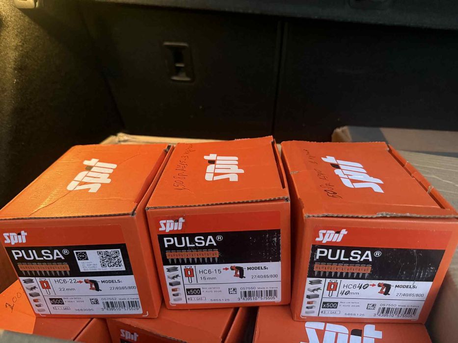 Пирони  – машина Pulsa (различни размери с газ)