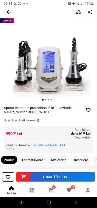 Aparat cosmetica profesional