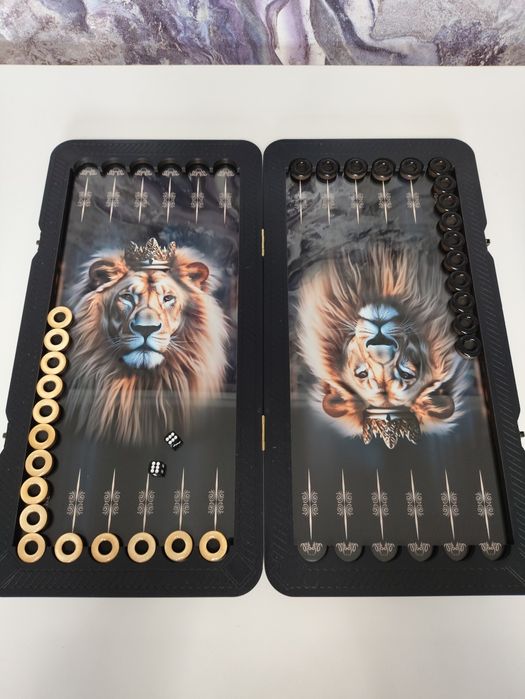 Нарды. Ручная работа. Внутри стекло