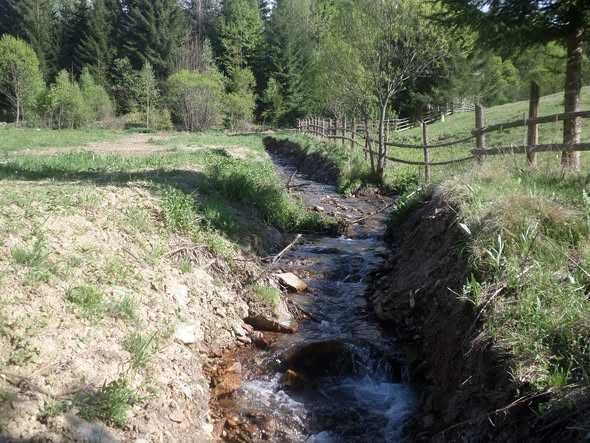 Vand 2500 mp teren intravilan + casuta de munte racordata la EON