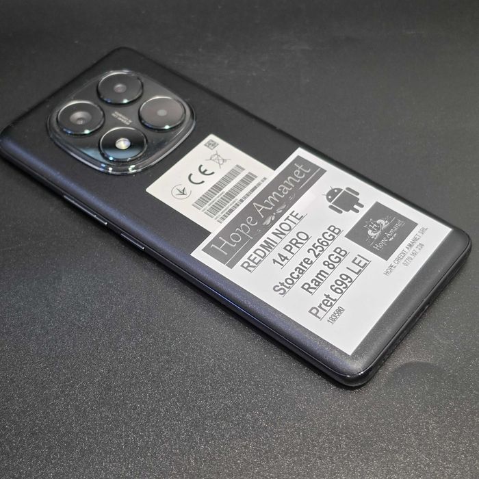 HOPE AMANET P8 REDMI NOTE 14 PRO 256 gb 8 gb ram