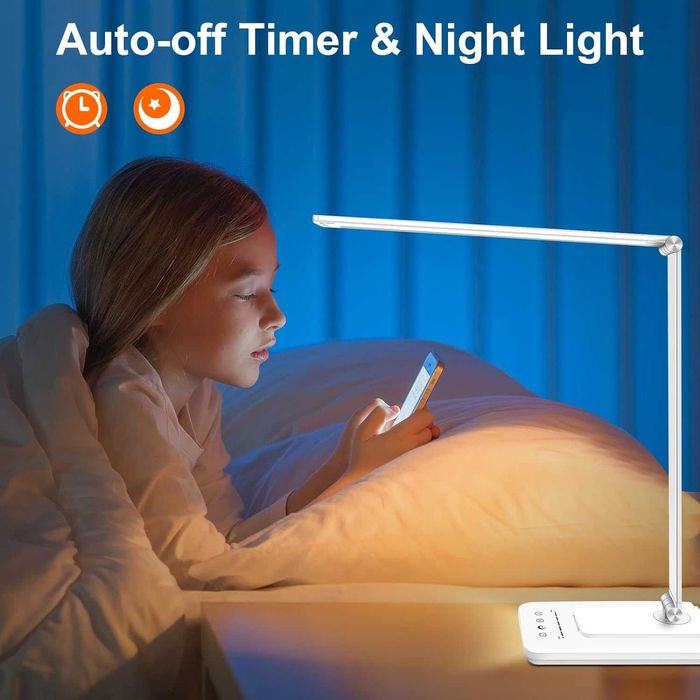 ЛЕД настолна лампа oxylops с различни режими и грижа за очите