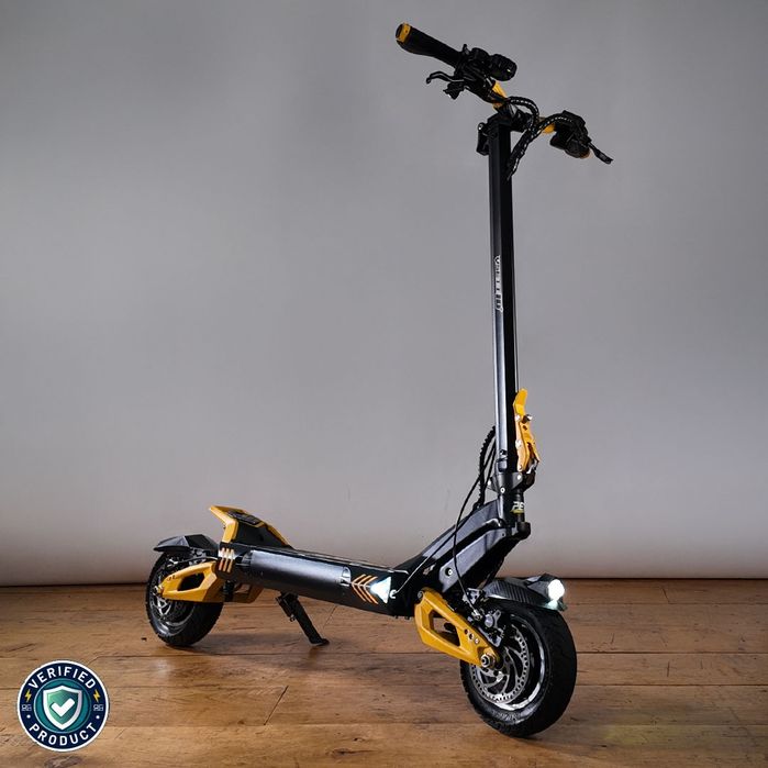 VSETT 10+ Pro Baterie LG 60V/28Ah, Autonomie 80 - 85Km, , Viteza 80 Km/h, Motor 2 x 1400W, Roti pneumatice 10" (Negru/Galben)