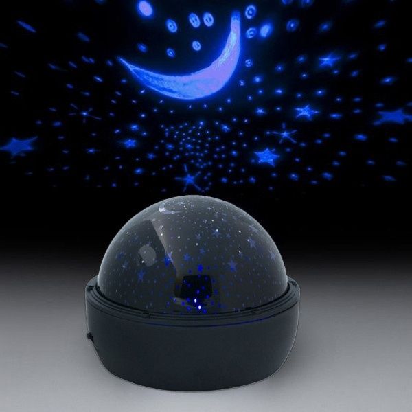 LED проектор нощна лампа за стая със сини звезди