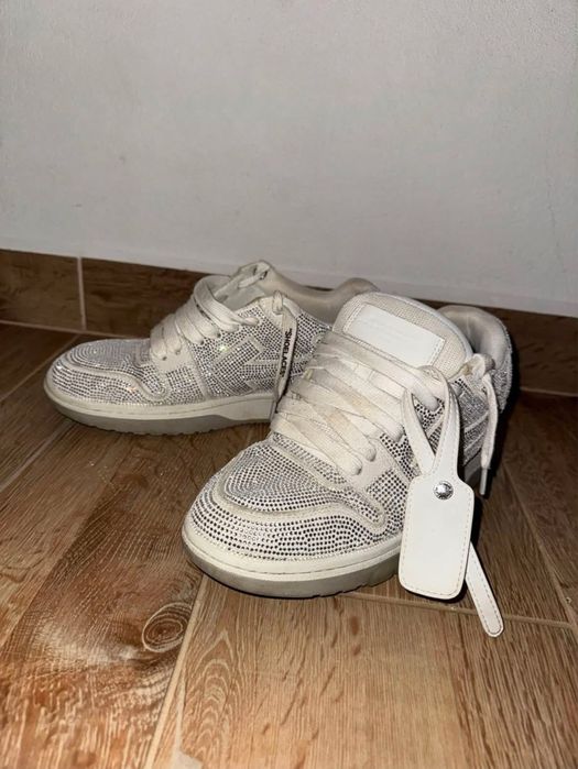 papuci off white crystal