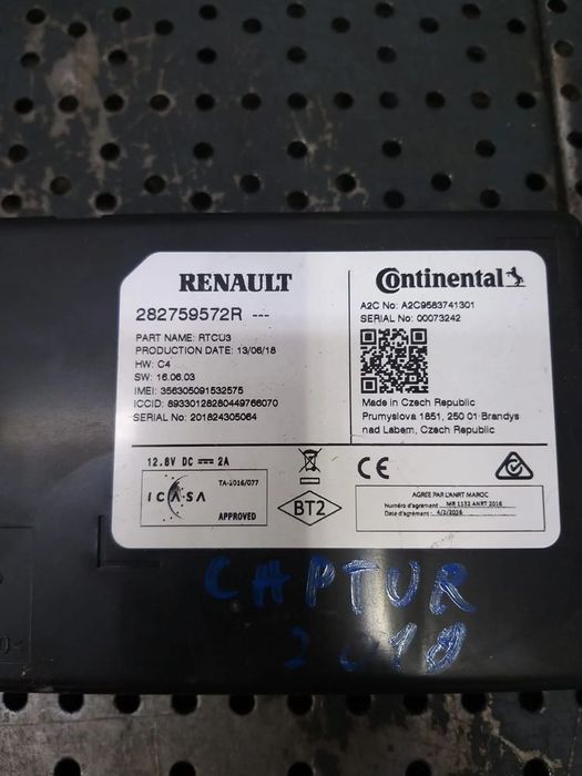 Modul multimedia renault captur 1 j5 h5 282759572r