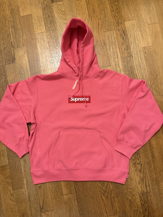 Supreme Magenta Box Logo Hoodie FW25