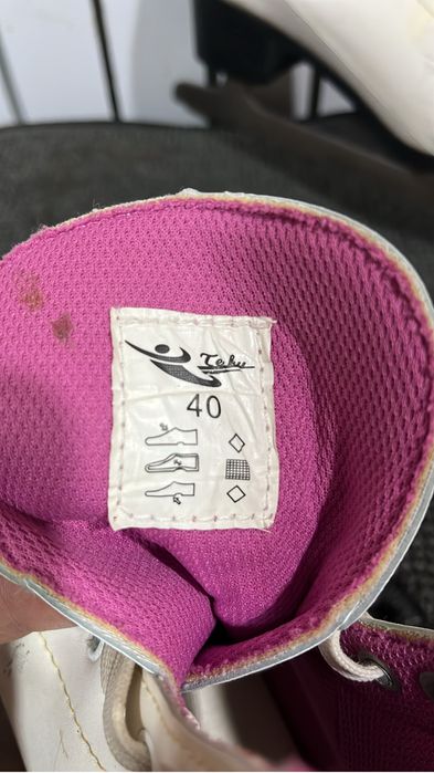 Коньки бу для девочек белый