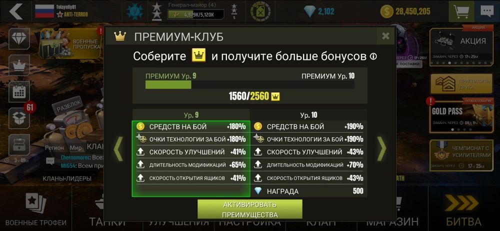 Продам аккаунт War Mashines (танки)