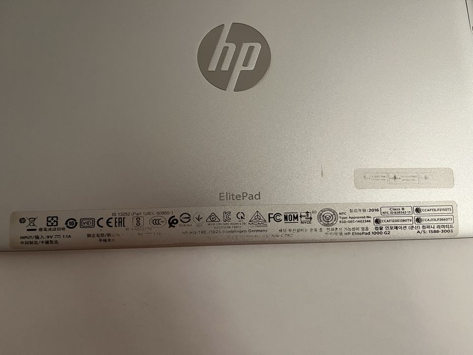 HP Elitepad 1000 G2