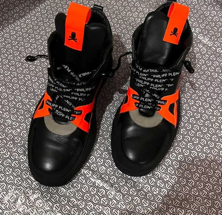Sneakers Hi Top Philipp Plein negri marimea 41