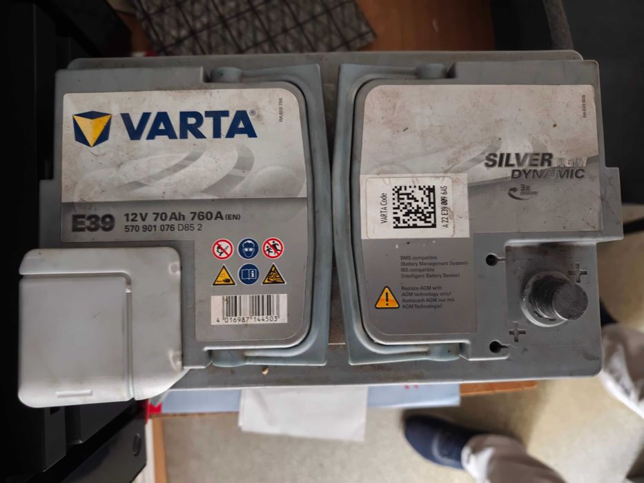 Baterie auto VARTA AGM E39 12V 70Ah 760A start/stop
