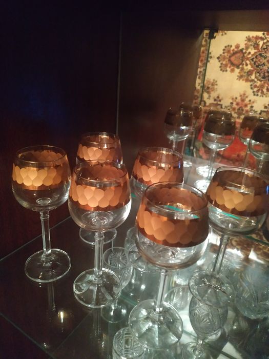 Новые фужеры (Чехословакия, Богема)