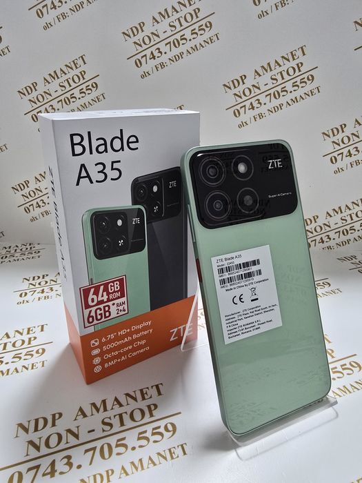 NDP Amanet Buzoieni 16 Margeanului ZTE BLADE A35 ( 48981) 
Model: 
Mem