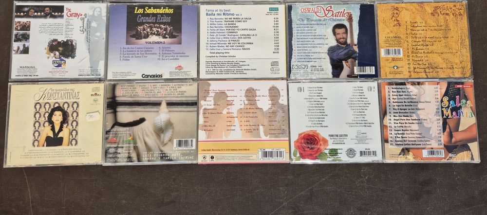 Vand lot 10 CD cu muzica usoara mixta straina internationala Grecesca, turcesca,latino,Salsa

8 CD =100lei

-livrez oriunde în țară cu FAN COURIER sau