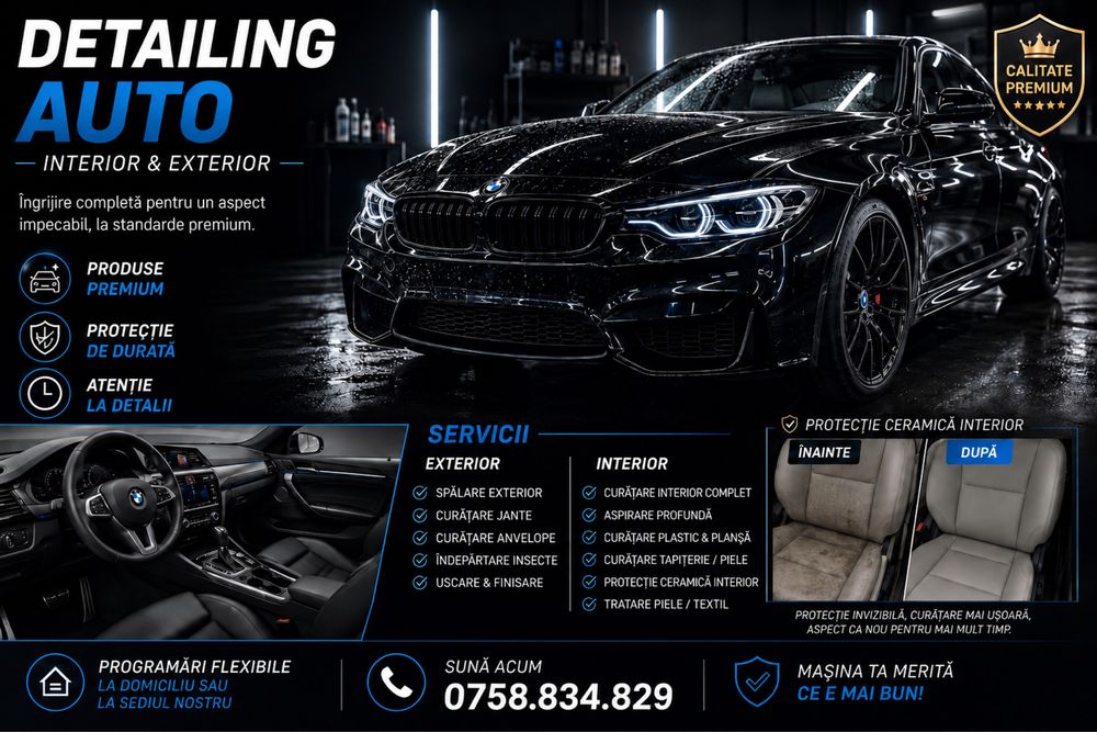 Detailing auto interior +exterior