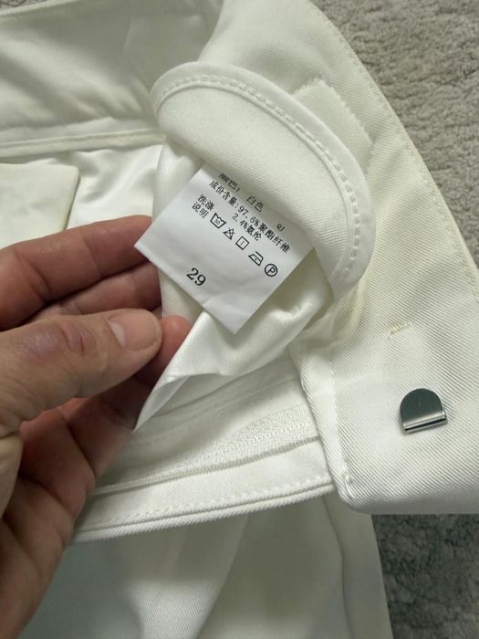 белые брюки/ақ классикалық шалбар