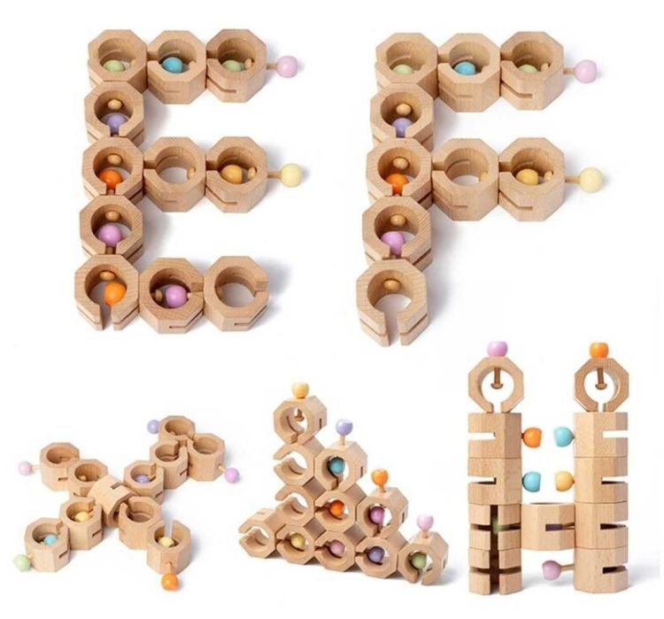 Уникален дървен конструктор Трансформер в два модела.