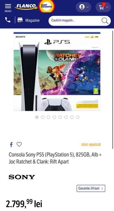 Playstation 5 825GB Disc *FULLBOX*+2 manete+stație de încărcare