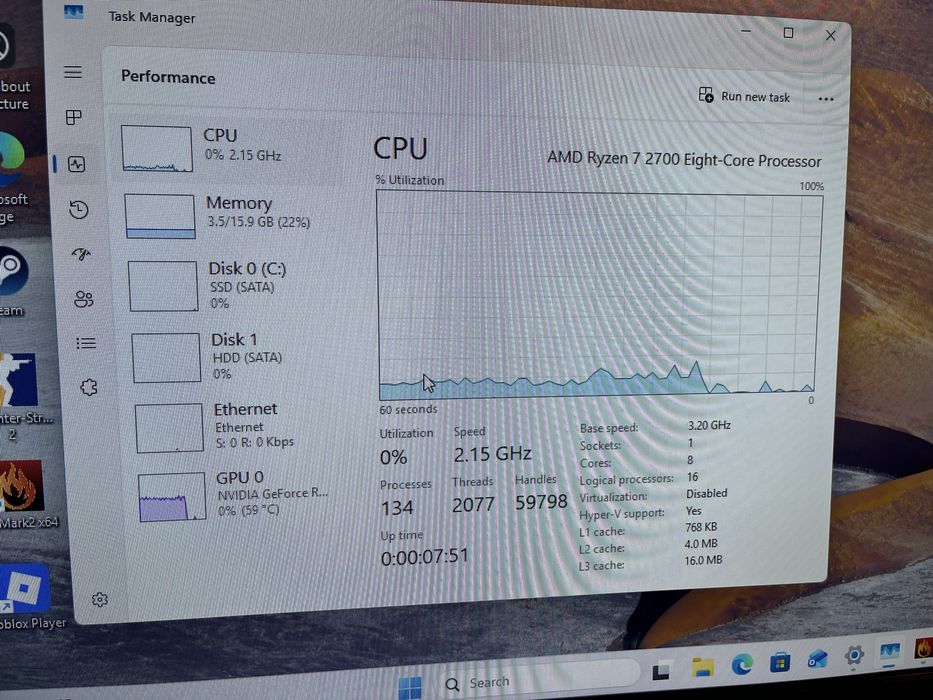 Pc Gaming Rtx2060+Ryzen 7